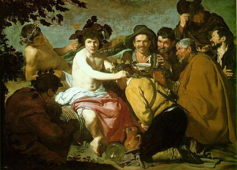 Diego Velazquez The Feast of Bacchus Sweden oil painting art